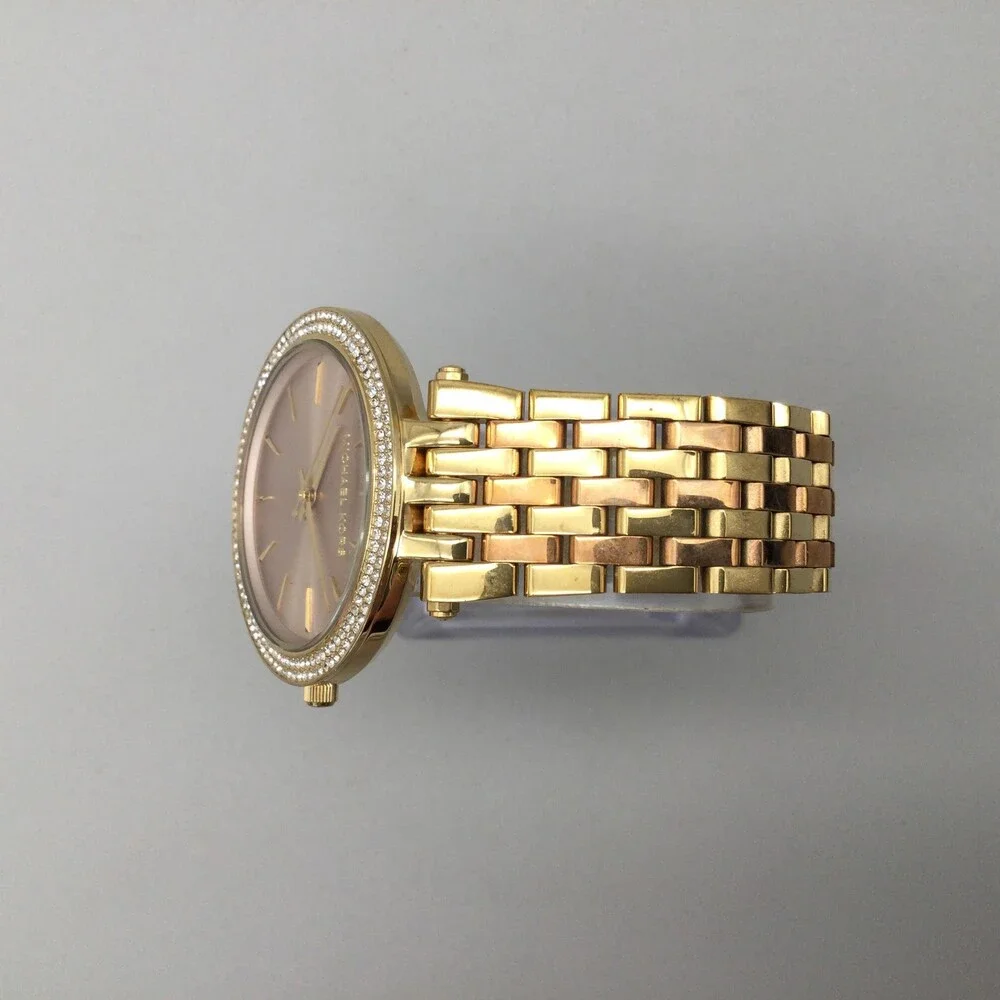 Michael Kors Darci Womens Watch 39mm Rose Gold Tone MK-3507 New Battery 7" - Picture 4 of 14